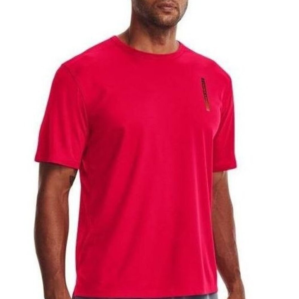 Under Armour CoolSwitch Short Sleeve Red Athletic T-Shirt - Men's XL